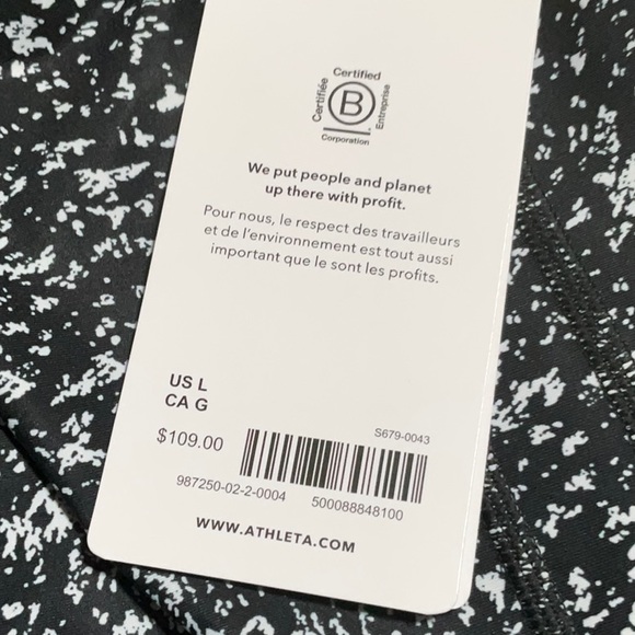 NEW Athleta Ultimate Stash Textured 7/8 Tight in Storm Texture Black - Picture 11 of 12